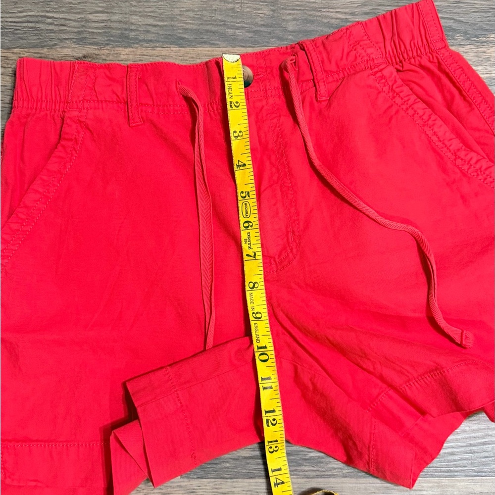 Sonoma Women's Vibrant Red Flat Front Shorts 97%Cotton 3%Spandes - Picture 11 of 11